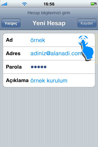 mail ayarları